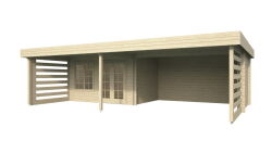 Gartenhaus ELIAS; 840x505 cm ISO (A); 44 mm Doppelnut;...