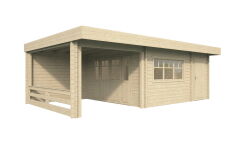 Gartenhaus LOUIS; 750x420 cm ISO (R); 44 mm Doppelnut;...