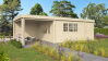Gartenhaus EMIL; 850x420 cm ISO (A); 44 mm Doppelnut; ohne Boden