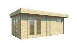 Gartenhaus LINUS; 575x300 cm ISO (A); 44 mm Doppelnut;...