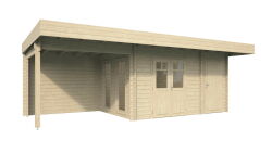 Gartenhaus VINCENT; 714x298 cm (A); 44 mm Doppelnut; inkl...