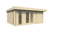 Gartenhaus HANNES; 500x400 cm (A); 44 mm Doppelnut; ISO;...
