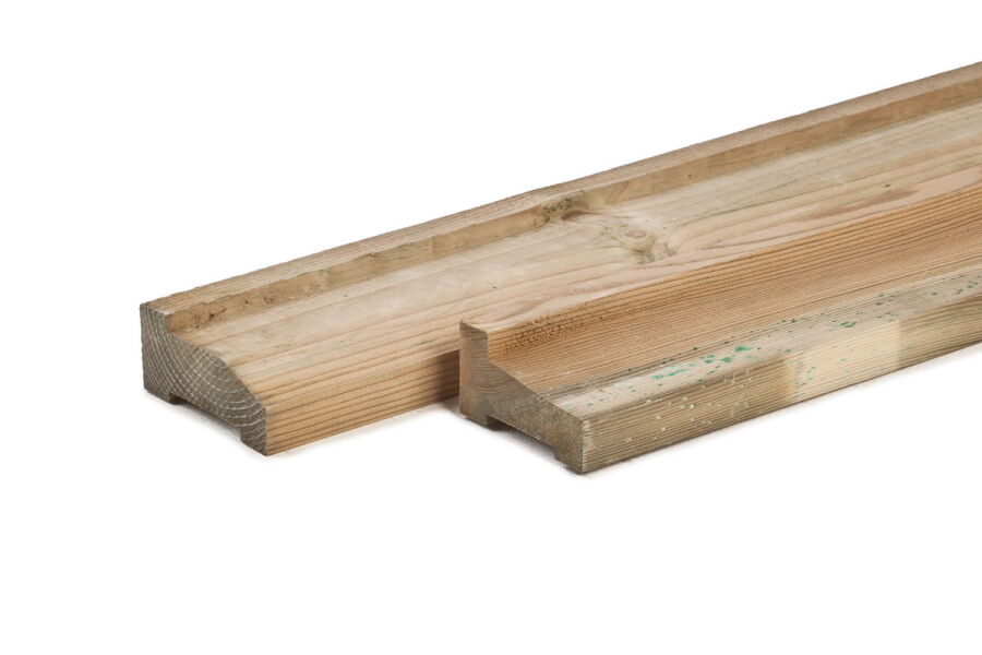 Tuindeco Fundamentbalken 45x90 mm 300cm für Gartenhaus / mit Tropfkante imprägniert