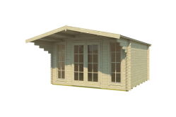 Gartenhaus JESSICA 400x400 cm ISO (L); 40 mm Doppelnut;...