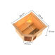38mm Massivholzsauna TABEA (Eckeinstieg) / inkl. Dachkranz / Ofen 9 kW Bio externe Strg easy