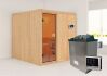 Sauna OULU  (Fronteinstieg) / kein Dachkranz / Ofen 9 KW externe Strg easy