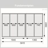 38 mm Saunahaus SKROLLAN 3 terragrau / Ofen 9 kW Bio externe Strg easy