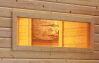 Fenster für Saunahaus 38/40mm natur  (42 cm breit und 122 cm lang) Saunahausfenster