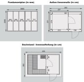 Karibu Saunahaus TOPGARDEN 5 / SUVA 3 / terragrau mit 9KW BIO Ofen ext. Strg. / *AKTION*