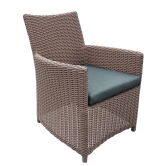 Tuindeco Sessel Stuhl Lamesa, Polyrattan hellbraun