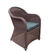 Tuindeco Sessel Stuhl Lawrence, Polyrattan hellbraun