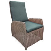Tuindeco Sessel Stuhl Lafayette, Polyrattan hellbraun