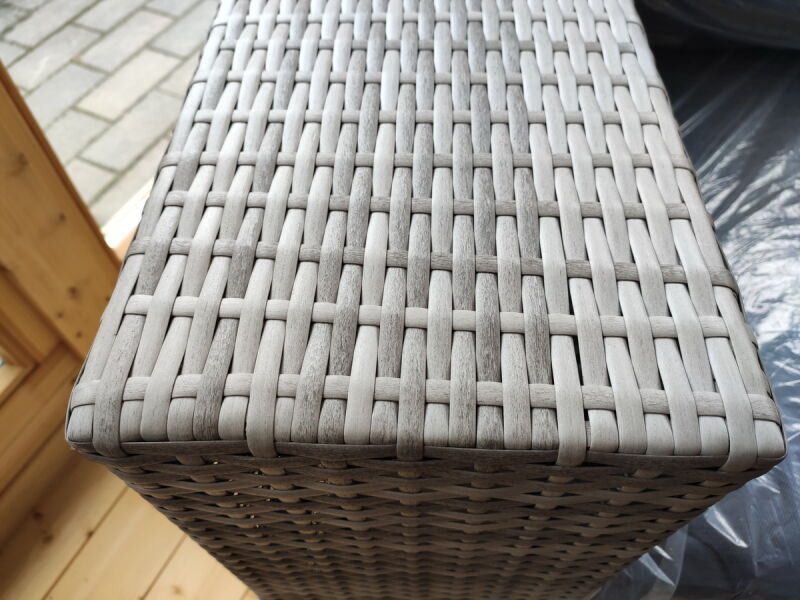 Tuindeco Lounge Komplettset Golden Gate, Polyrattan grau meliert