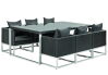 Tuindeco Loungegarnitur Loungeset luxe Springfield, Polyrattan schwarz