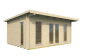 Gartenhaus JASPER 539x419 cm ISO (A); 70 mm Bohlen; inkl. Boden