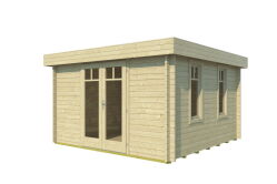 Gartenhaus KILIAN/FABIAN 370 x 370 cm; 40 mm Doppelnut;...