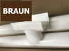 4 x 2 Meter zusätzliche Fallrohre für Dachrinnenset 65 mm braun halbrund