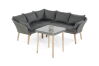 Lounge-Dining-Gruppe "Maryland" rustic-vintage Alu/Kunststoffgeflecht inkl. Kissen