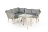 Lounge-Dining-Gruppe "Maryland" vintage-taupe Alu/Kunststoffgeflecht inkl. Kissen
