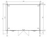 Gartenhaus DUSTIN PLUS ISO 500x400 cm (A), 44 mm Doppelnut, inkl. Boden