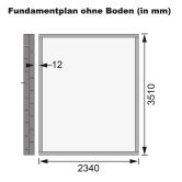 Karibu Gartenhaus BOMLITZ 4 terragrau