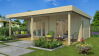 Gartenhaus JAKOB 700x398cm + 250cm Vordach (A), 70mm Doppelnut; ISO, Fußboden
