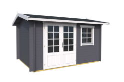 Gartenhaus YORK 360x276 cm; 28mm Wände; ISO-Glas;...