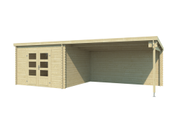 Gartenhaus PHOENIX 312x701 cm (L); 40 mm Doppelnut; ohne...