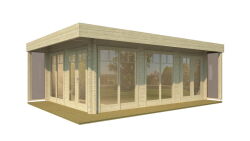 Gartenhaus SARAH; 660x480 cm ISO (A); 44 mm Doppelnut;...