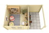 Gartenhaus BROOKLYN PLUS ISO 312x501 cm (A); 44 mm Doppelnut; ohne Boden, NEUE TÜROPTIK