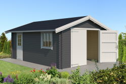 Garage YARIK 540 - 380x540 cm, 40mm, natur / farbig