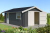 Garage YARIK 540 - 380x540 cm, 40mm, natur / farbig