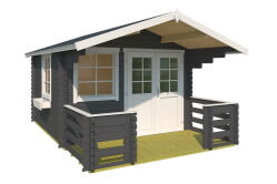 Gartenhaus LOLA 2, 320x320 + 150 cm, inkl. Boden, CARBON GRAU lackiert