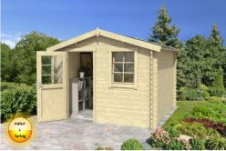 Gartenhaus NINA 175 - 275 x 175 cm, 28 mm, natur / farbig