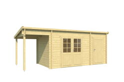 Gartenhaus OSKAR; 602x250 cm ISO (A); 44 mm Doppelnut;...