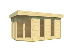 Gartenhaus HENRY PLUS ISO; 448x298 cm (A); 44 mm...