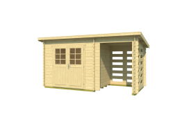 Gartenhaus LYON 0, 250x200 + 160cm Schleppdach (A), 28mm...