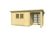 Gartenhaus LYON 1, 300x200 + 160cm Schleppdach (A), 28mm Blockbohlen, inkl.Fußboden