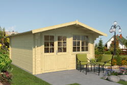 Gartenhaus HELENE; 400x500 cm ISO (R); 44 mm Doppelnut;...