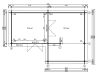 Gartenhaus VANESSA 775 x 520 cm (A); 44 mm Doppelnut; ISO; inkl Boden