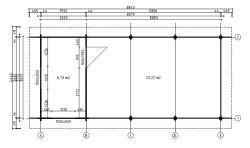 Topgarden Gartenhaus Carport 423 x 867 cm (A); 44 mm Doppelnut, Satteldach