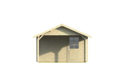 Topgarden Gartenhaus Carport 423 x 867 cm (A); 44 mm Doppelnut, Satteldach