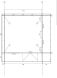 Gartenhaus SOPHIA PLUS ISO; 480x470 cm (A); 44 mm Doppelnut; inkl. Boden und Terrasse