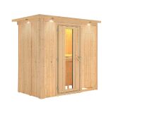 Sauna VARIADO (Fronteinstieg) / Holztür / inkl. Dachkranz / ohne Ofen
