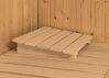 Sauna BODIN (Fronteinstieg) / graphit Tür / kein Dachkranz / Ofen 4,5 kW Bio externe Strg easy