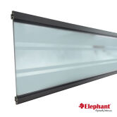 Dekor Lamelle Glas satiniert mit druchsichtigen Streifen...