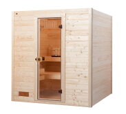 WEKA 38mm Massivholzsauna VALIDA 3 Glastür + Fenster