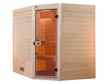 WEKA 38mm Massivholzsauna VALIDA Eck 3 in verschiedene...