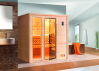 WEKA 45mm Premium Massivholzsauna BERGEN 1.8 Glastür + Fenster