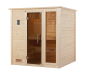 WEKA 45mm Premium Massivholzsauna BERGEN 1.8 Glastür + Fenster